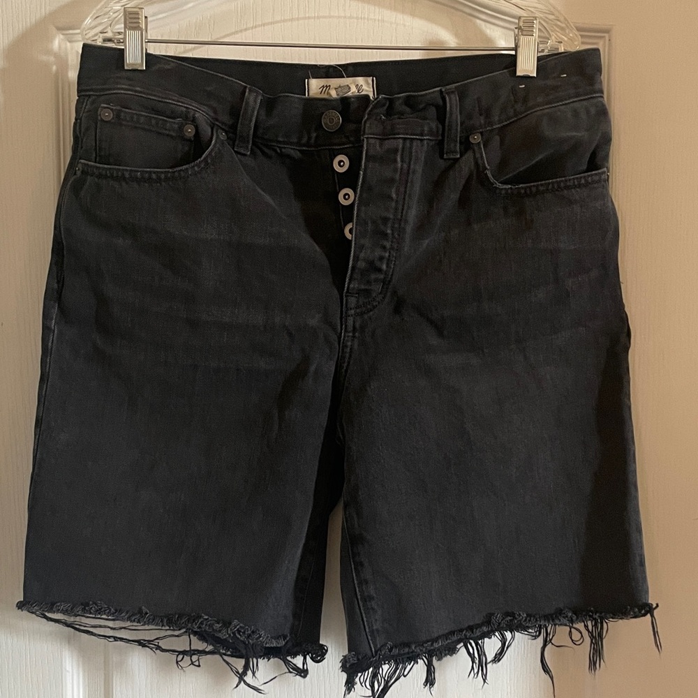 Madewell Charcoal Denim Shorts